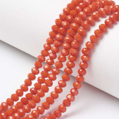 CRISTAL AUSTRIACO POR TIRA 4X3MM ROJO NARANJA