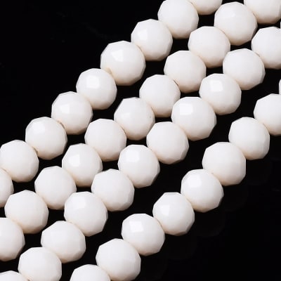 CRISTAL AUSTRIACO POR TIRA 4X3MM BLANCO CREMOSO