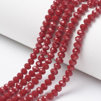 CRISTAL AUSTRIACO POR TIRA 6X5MM ROJO LADRILLO
