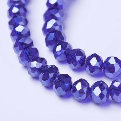 CRISTAL AUSTRIACO POR TIRA 4X3MM AZUL MEDIO