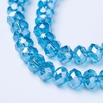 CRISTAL AUSTRIACO POR TIRA 4X3MM AZUL CIELO PROFUNDO