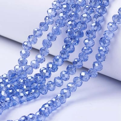 CRISTAL AUSTRIACO POR TIRA 4X3MM AZUL REAL
