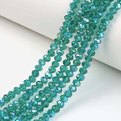 CRISTAL AUSTRIACO POR TIRA 4X3MM CIAN OSCURO 22