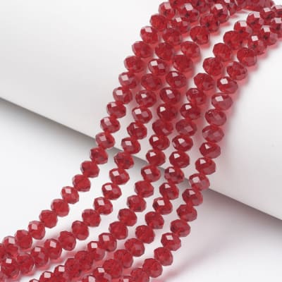 CRISTAL AUSTRIACO POR TIRA 6X5MM ROJO LADRILLO 22
