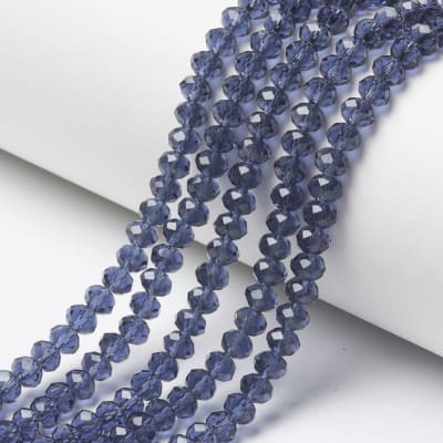 CRISTAL AUSTRIACO POR TIRA 6X5MM AZUL PIZARRA