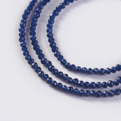 CRISTAL AUSTRIACO POR TIRA 2MM AZUL MARINO