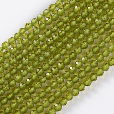 CRISTAL AUSTRIACO POR TIRA 2MM VERDE AMARILLO