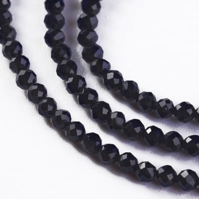 CRISTAL AUSTRIACO POR TIRA 2MM NEGRO