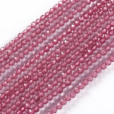 CRISTAL AUSTRIACO POR TIRA 2MM ROSA VIEJO