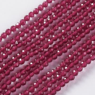 CRISTAL AUSTRIACO POR TIRA 2MM ROJO VIOLETA PALIDO