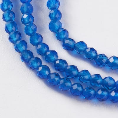 CRISTAL AUSTRIACO POR TIRA 2MM AZUL REAL