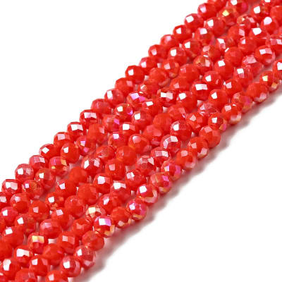 CRISTAL AUSTRIACO POR TIRA 3.5X2.5MM TOMATE AB1