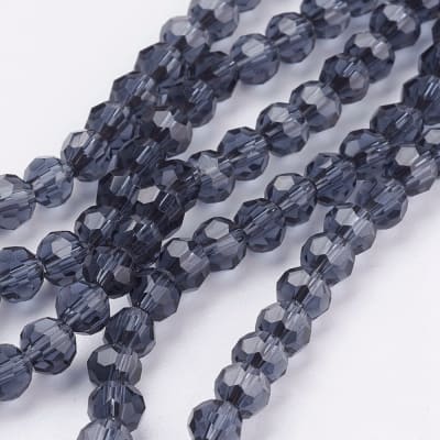 CRISTAL AUSTRIACO POR TIRA 4MM AZUL PRUSIA