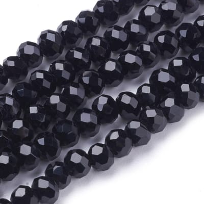 CRISTAL AUSTRIACO POR TIRA 4X3MM NEGRO 33