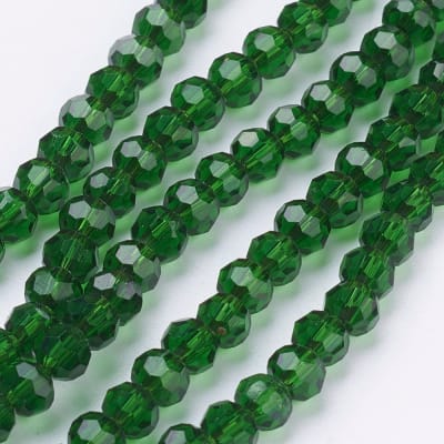 CRISTAL AUSTRIACO POR TIRA 4MM VERDE TRANSLUCIDO
