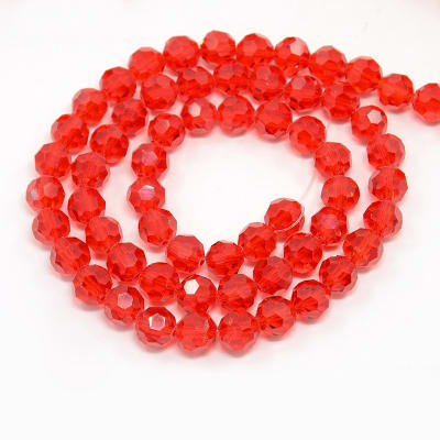 CRISTAL AUSTRIACO POR TIRA 4MM ROJO TRASLUCIDO