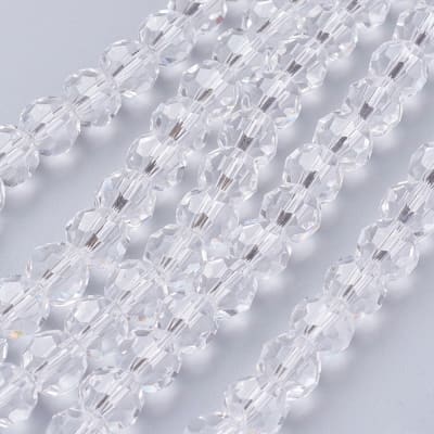CRISTAL AUSTRIACO POR TIRA 8MM TRANSPARENTE CLARO