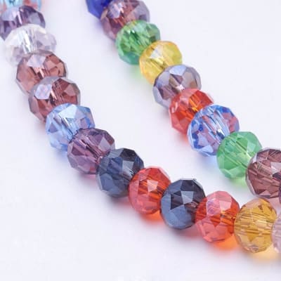 CRISTAL AUSTRIACO POR TIRA 4X3MM MIX COLORES