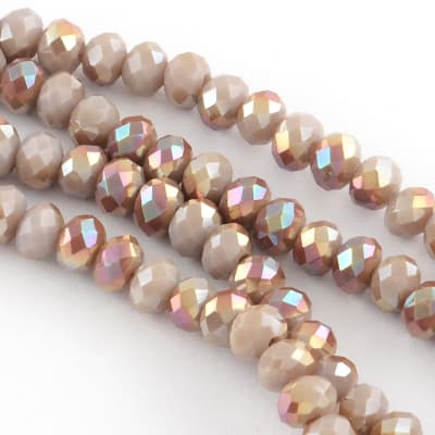CRISTAL AUSTRIACO POR TIRA 6MM TONOS ROSA/NARANJA
