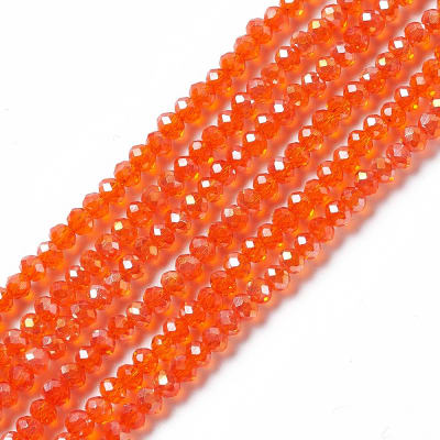 CRISTAL AUSTRIACO POR TIRA 3X2MM ROJO NARANJA
