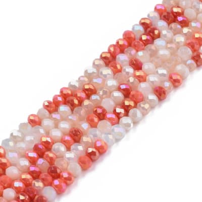 CRISTAL AUSTRIACO POR TIRA 3X2.5MM SALMON