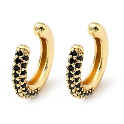 CUFF ZIRCONES NEGROS 14X15MM1