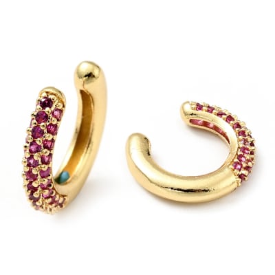 CUFF ZIRCONES ROSA 15X14MM1