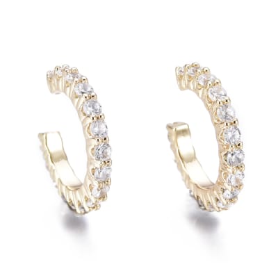 CUFF DELGADO CON ZIRCONES 15X14MM