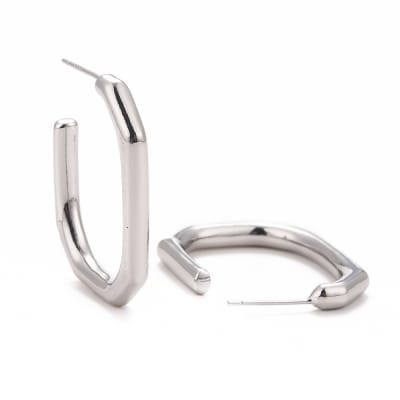 PENDIENTES B/PLATINO RECTANGULO ABIERTO 30X23MM1