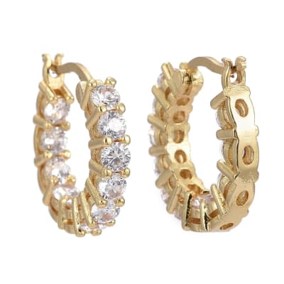 AROS LISTOS B/O ARGOLLA CIRCULAR CON ZIRCONES 18MM
