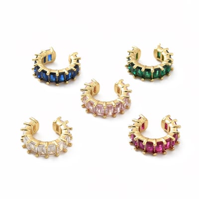 CUFF ZIRCONES VERTICALES COLORES 14X16MM1