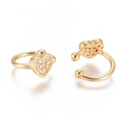 CUFF CORAZON CON ZIRCONES T/BALIN1