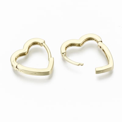 BASE DE ARO B/O HUGGIE CORAZON CON ZIRCONES 16MM1