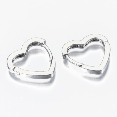 PENDIENTES B/PLATINO HUGGIES CORAZON ZIRCON 16MM1