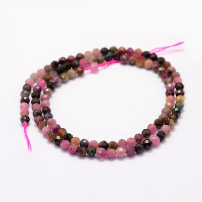 TURMALINA FACETADO NATURAL GRADO A TIRA 4MM1