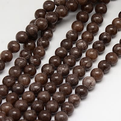 JADE MARRON SADDLE TIRA 6MM