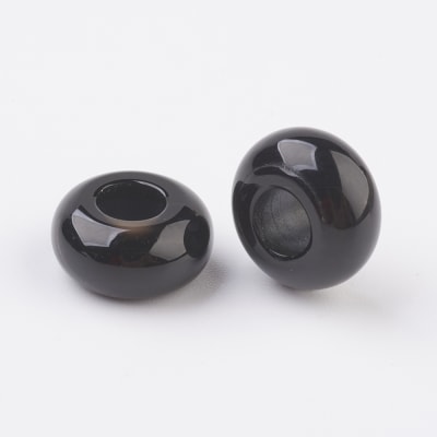 CHARMS AGATA NEGRA 12X6MM1