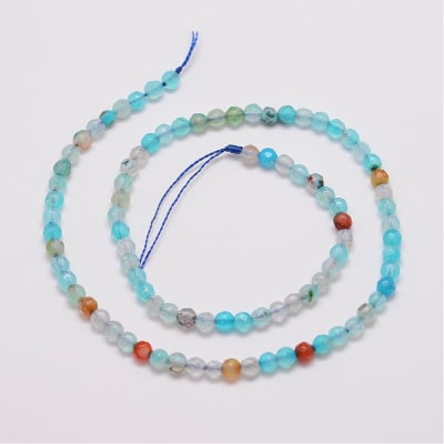 AGATA FACETADO MAR Y TIERRA TIRA 4MM3