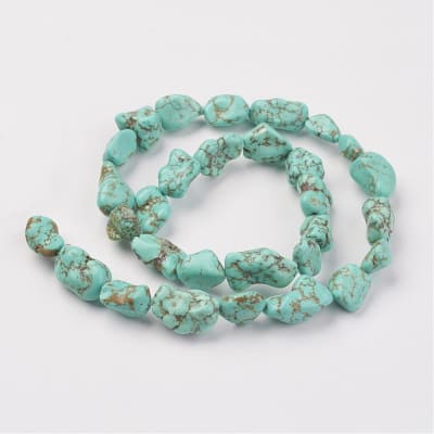 TURQUESA VERDE IRREGULAR POR TIRA