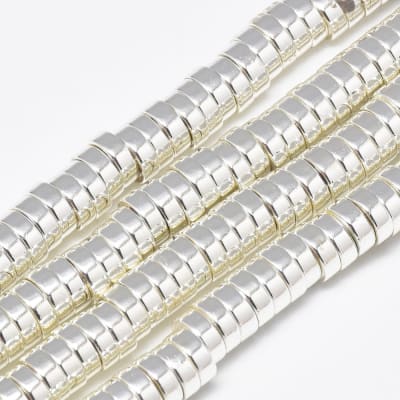 HEMATITA CON BAÑO HEISHI DISCO SILVER 6X2MM3