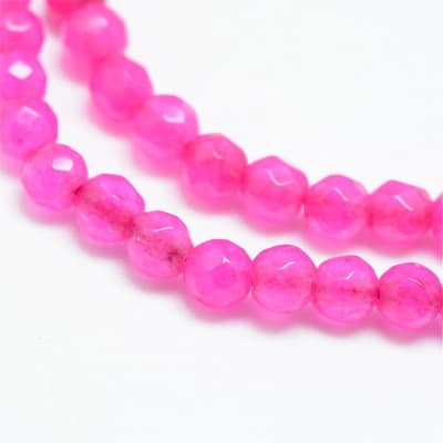 AGATA FACETADA MAGENTA TIRA 3MM