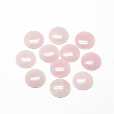 CABUCHON CUARZO ROSA 10MM