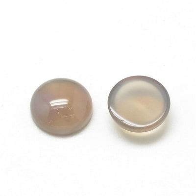 CABUCHON AGATA GRIS 8MM