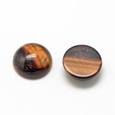 CABUCHON OJO DE TIGRE 8MM