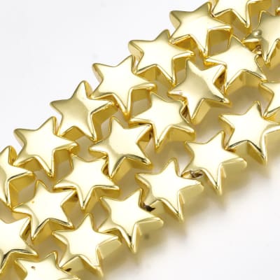 HEMATITA CON BAÑO ESTRELLA GOLD 8MM2