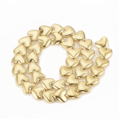 HEMATITA CON BAÑO DE ORO CORAZON 12X13MM1