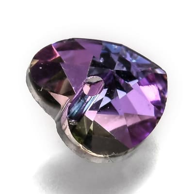 CRISTAL CORAZON COLGANTE VIOLETA 10MM