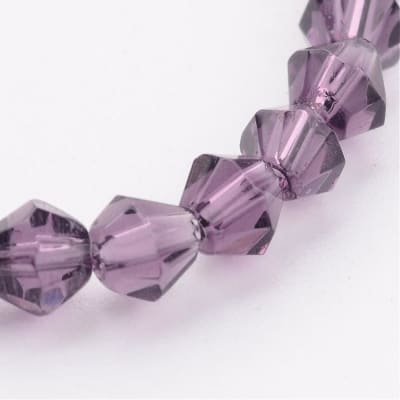 CRISTAL AUSTRIACO POR TIRA 4MM BICONO ORQUIDEA