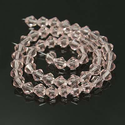 CRISTAL AUSTRIACO POR TIRA 4MM BICONO ROSA