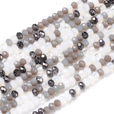 CRISTAL AUSTRIACO POR TIRA 3MM GRIS MIX